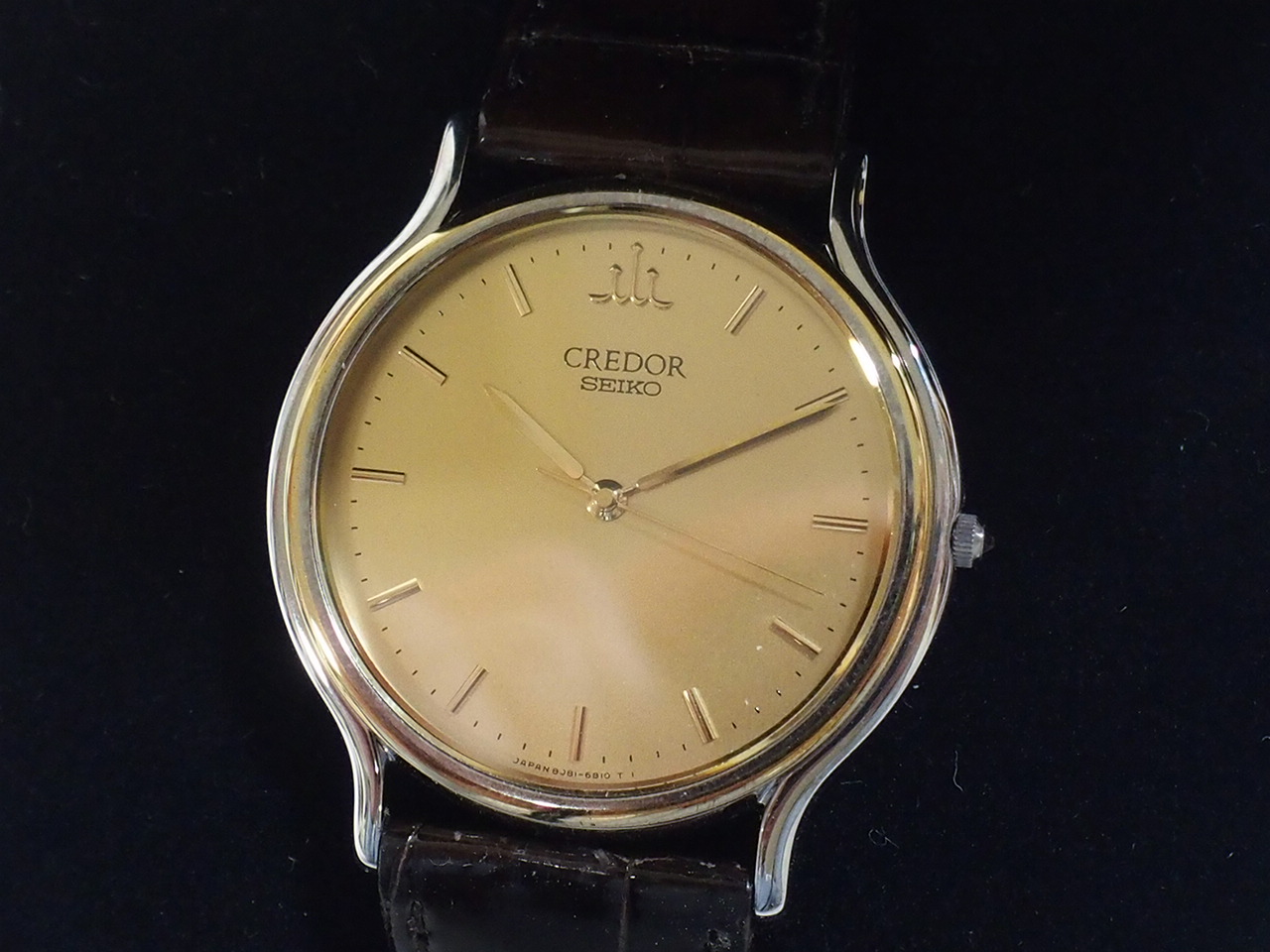 SEIKO CREDOR クォーツ腕時計 18KT+STベゼル セイコー クレドール 