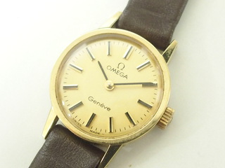 オメガ ジュネーブ レディース手巻き式腕時計 ゴールド 機械式 動作品 OMEGA Geneve 買取りさせて頂きました。リサイクルマート京都